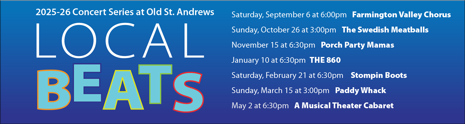 Old St. Andrew’s 2025-2026 Concert Series Web Slider V1 copy Local Beats concert series for slider